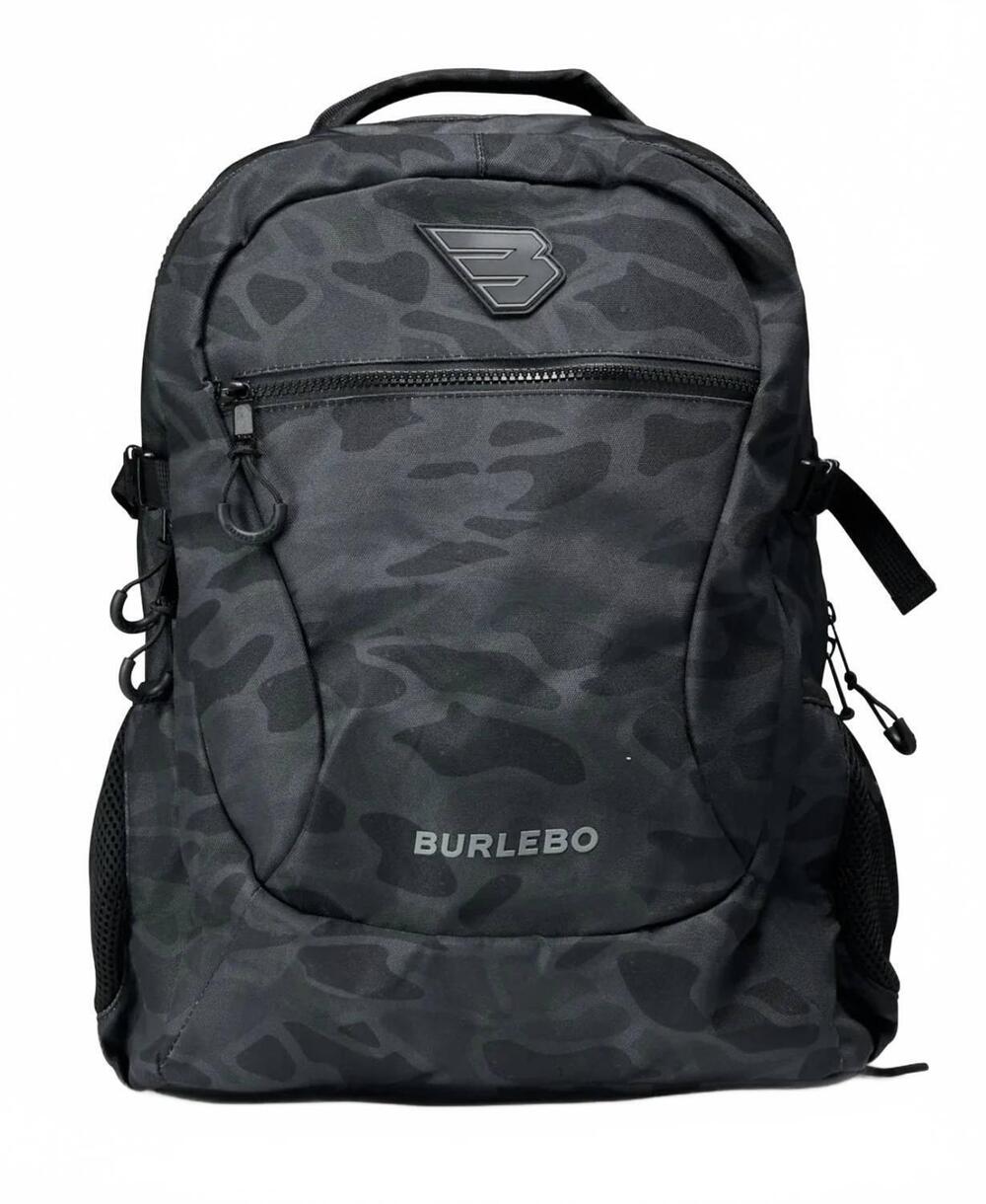 NEW BURLEBO camo backpack in black